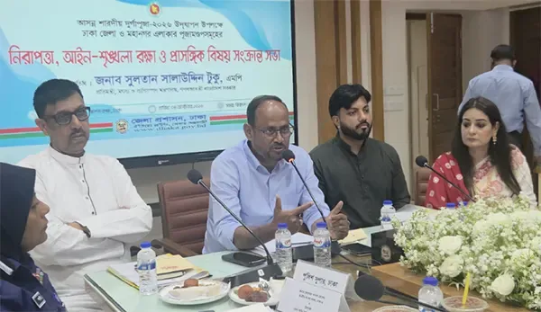 দুর্গাপূজায় নিরাপত্তায় গাফিলতি বরদাশত করা হবে না: প্রতিমন্ত্রী টুকু