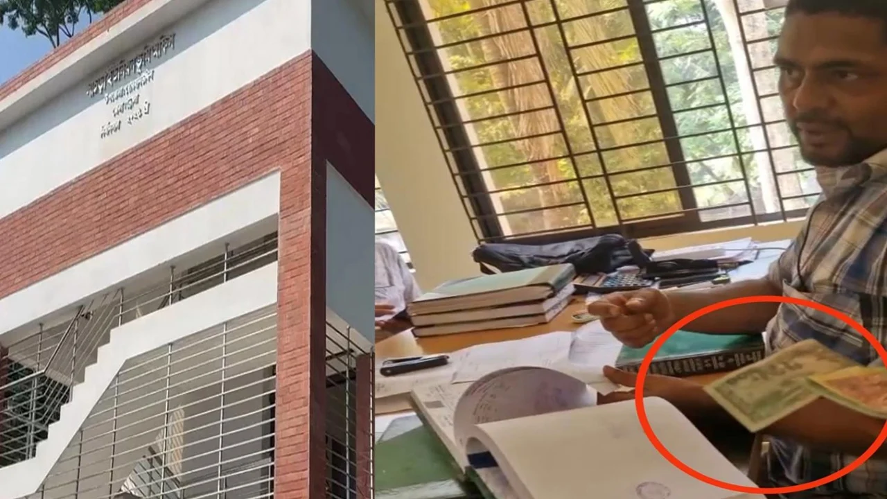 বোরহানউদ্দিনে দরকষাকষি করে ঘুষ নেওয়ার অভিযোগ ভূমি অফিসের কর্মকর্তার
